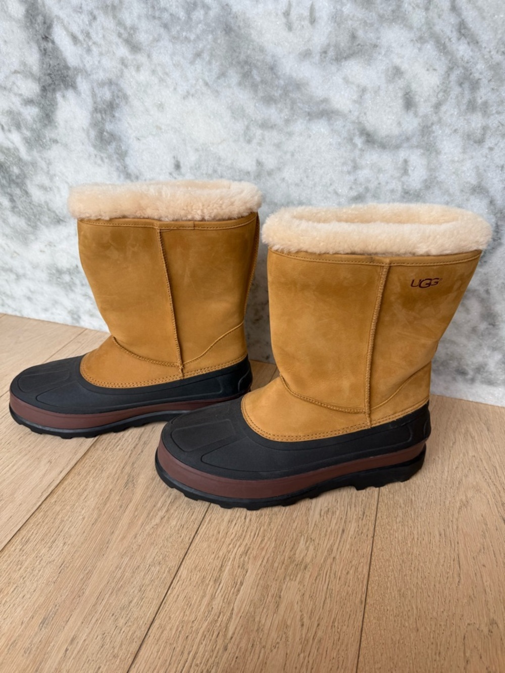 UGG Australia Pueblo Waterproof Sheepskin Boots Chestnut Men’s 13 Snow Winter